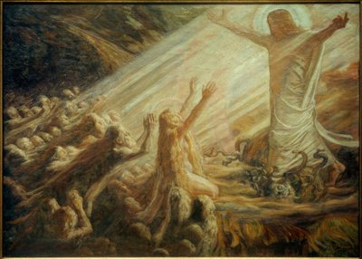 Cristo en el reino de los muertos de Joakim Frederik Skovgaard